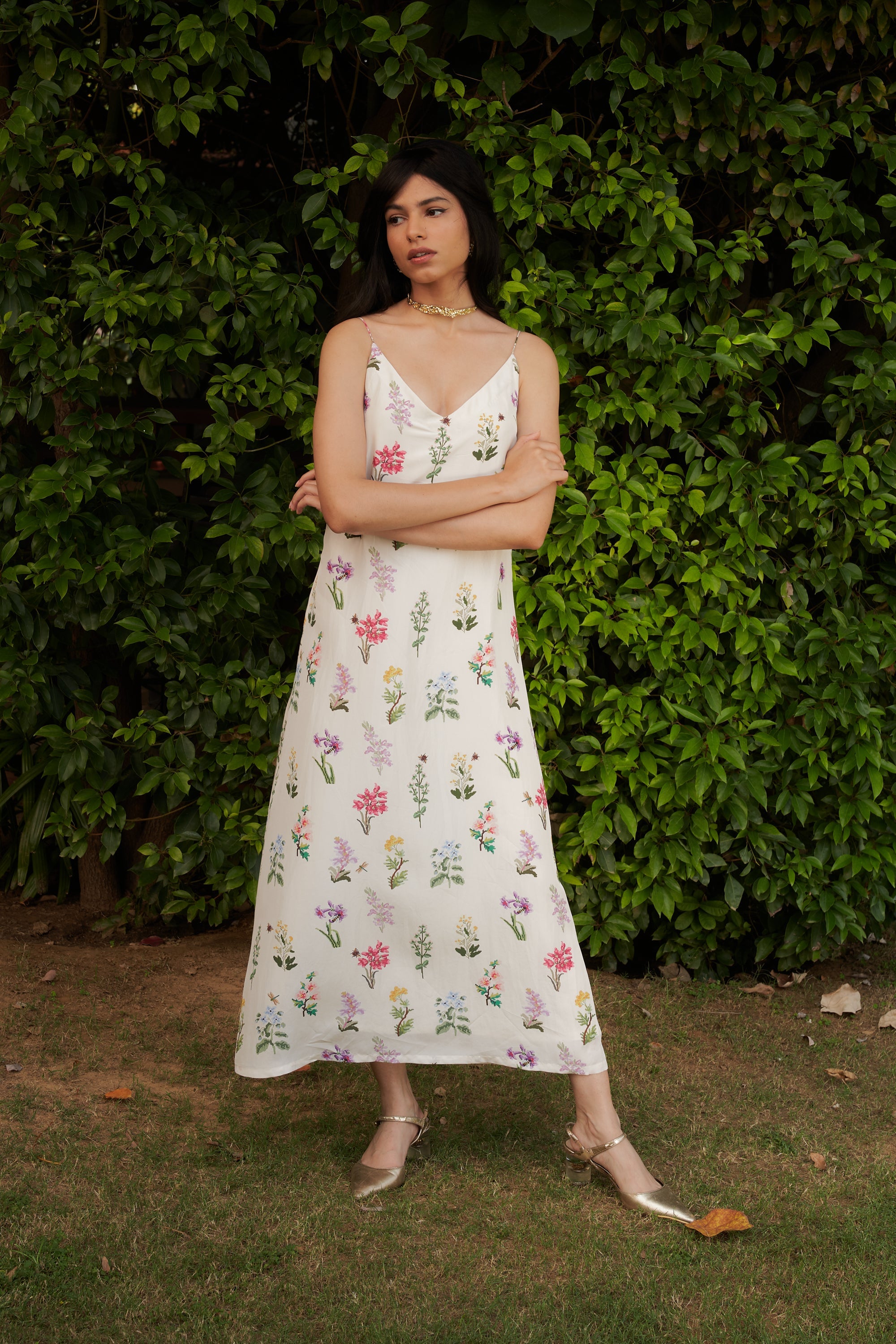 Wonderland Silk Dress - Bhoomi